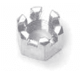Picture of Nut, hex slotted, 3/8-24