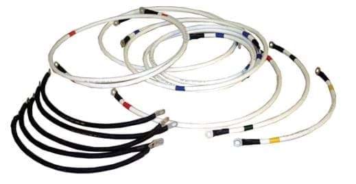 Picture of 4 gauge complete beefed up power cable set for your beefed up car.