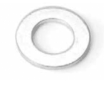 Picture of Zinc plated steel flat washer 3/8" x1" (100/Pkg)