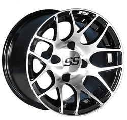 Picture of GTW® Pursuit 12x7 Machined/Black Wheel (3:4 Offset)