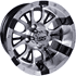 Picture of GTW® Diesel 14x7 Machined Silver/Black Wheel (3:4 Offset), Picture 1