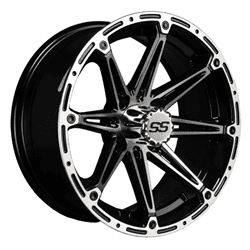 Picture of GTW® Element 14x7 Machined Silver/Black Wheel (3:4 Offset)