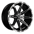 Picture of GTW® Element 14x7 Machined Silver/Black Wheel (3:4 Offset), Picture 1