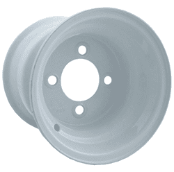 Picture of 10x8 White Steel Wheel (3:5 Offset), White Finish