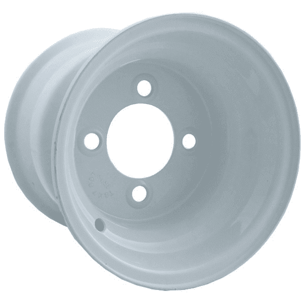 Picture of 10x8 White Steel Wheel (3:5 Offset), White Finish