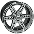 Picture of GTW® Dominator 14x7 Machined/Black Wheel (3:4 Offset), Picture 1
