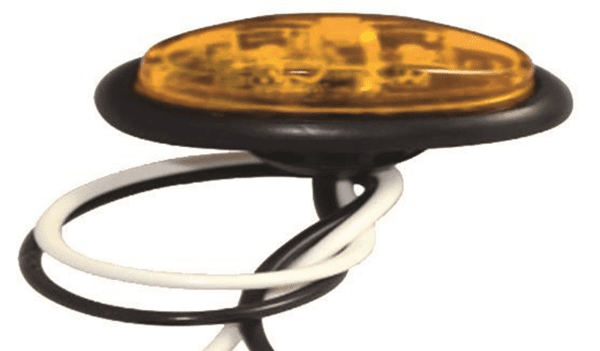 Picture of Amber Mini Oval Marker Light With Bare Wire Ends