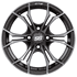 Picture of GTW® Spyder 14x7 Matte Gray Wheel (3:4 Offset), Picture 2