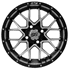 Picture of GTW® Vortex 14x7 Matte Black/Machined Wheel (3:4 Offset), Picture 2