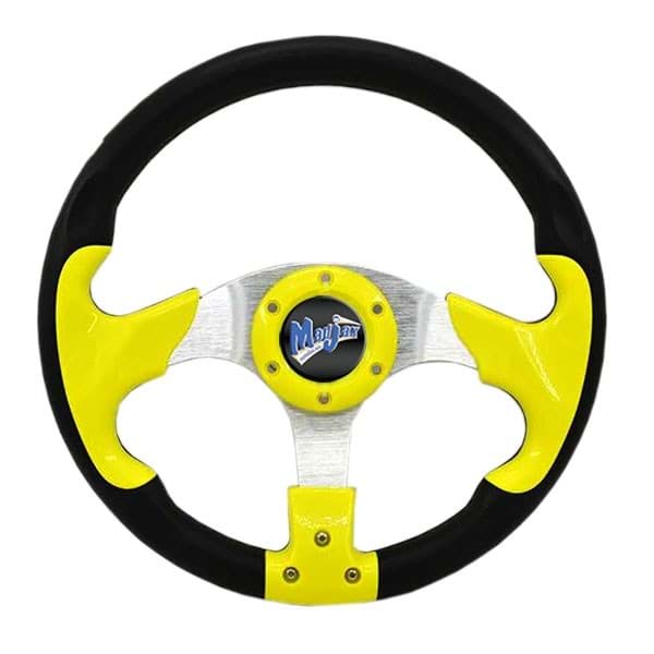 Picture of Madjax 13” yellow razor steering wheel