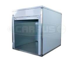 Picture of Closed aluminum cargo box with 2 shutters
